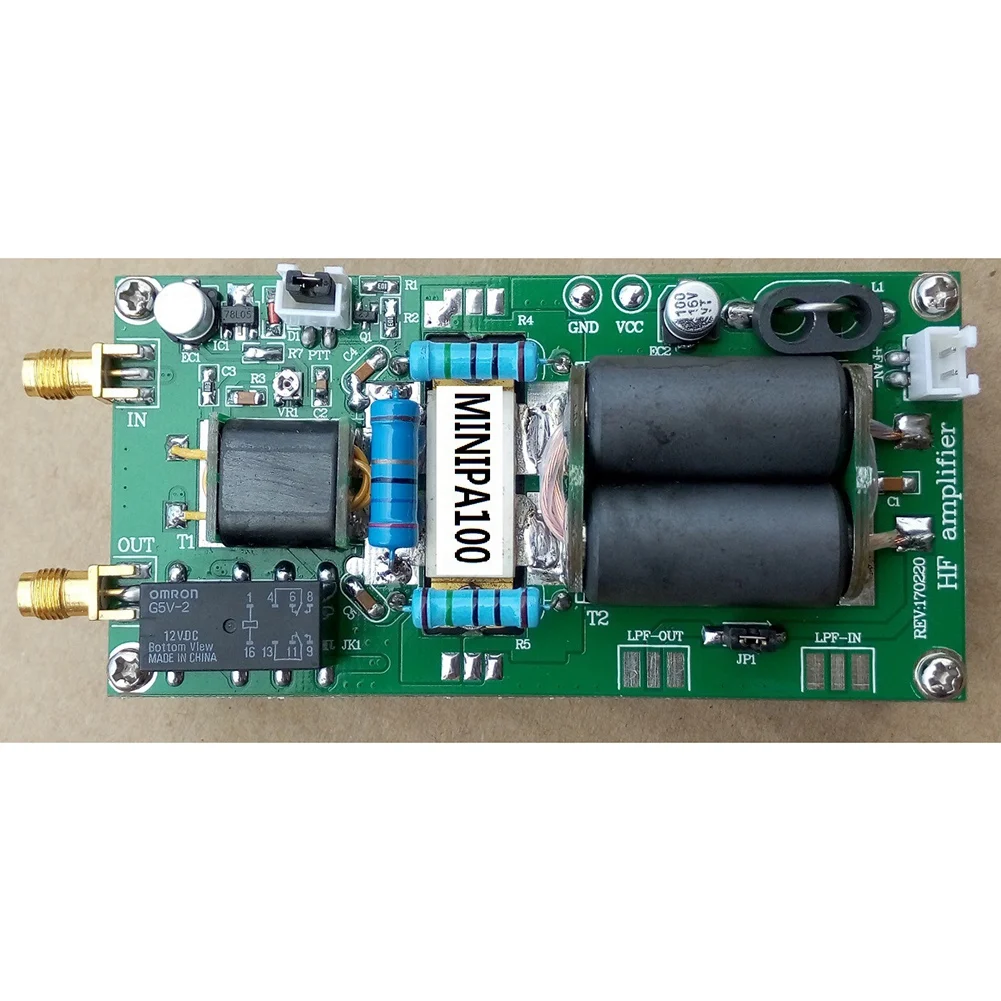 DIY KITS MINIPA100 1.8-54MHz 100W SSB Linear HF Power Amplifier for YAESU FT-817 KX3 FT-818 IC-703 CW AM FM