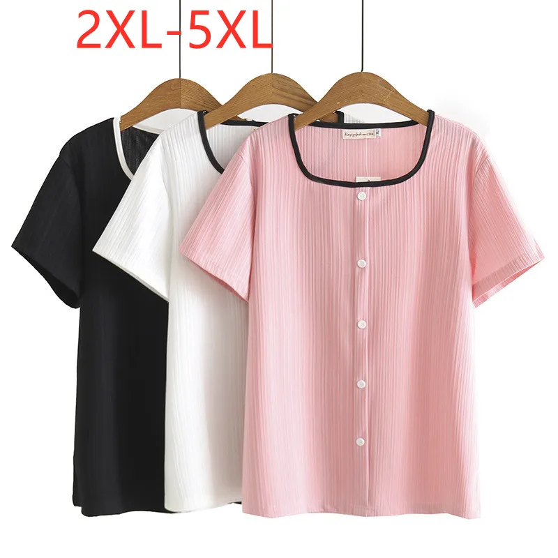 

Large women's 2022 spring and summer new slim loose Plus Size short sleeve T-shirt