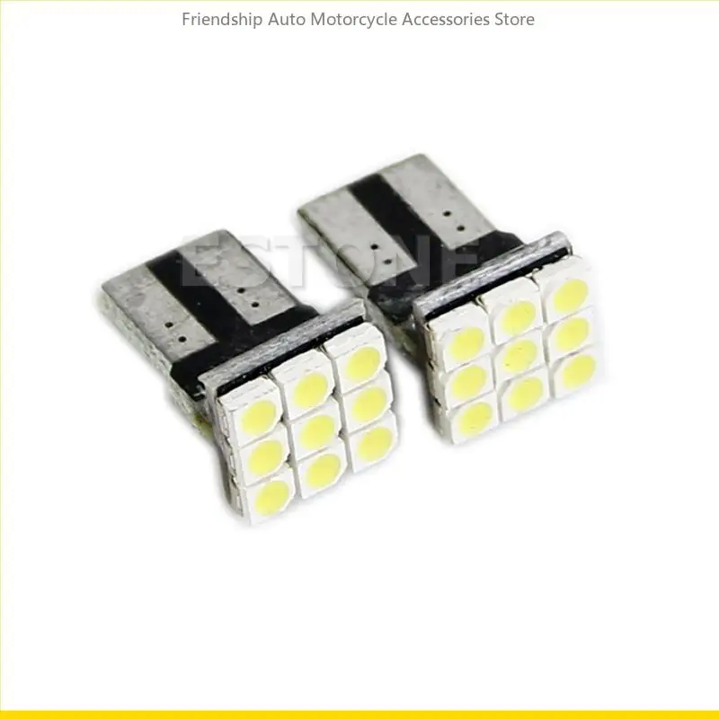 SZCH 2PCS T10 194 168 W5W 9 LED 3528 LED BULBA PARA O CARRO CARROTILHO SINAL SINAL LUBLE AUTO