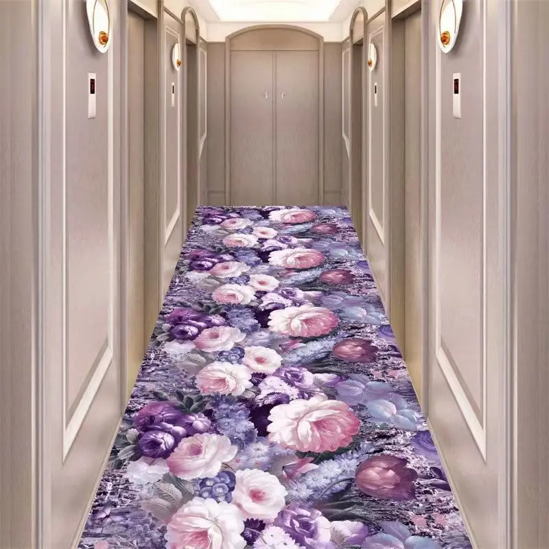 Decoration Home Balcony 3D Passageway Long Corridor Carpet Parlor Entryway Stairway Corridor Rugs Room Aisle Mat Customizable