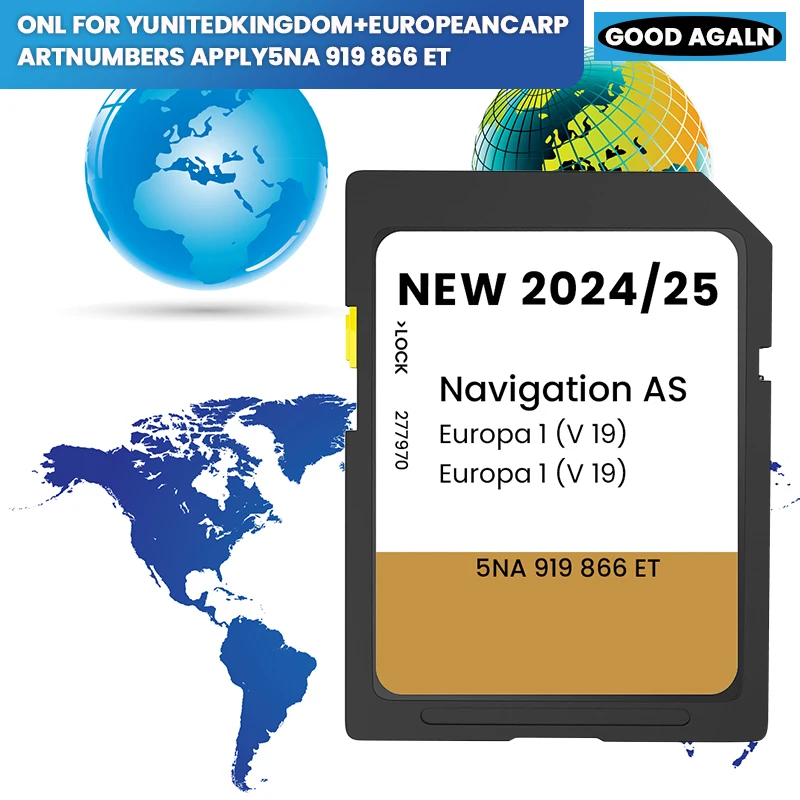 

2024 AS V19 32G SD Card Maps for Mass Discovery Media Navigation UK Europe GPS Satellite Navigation SD Card