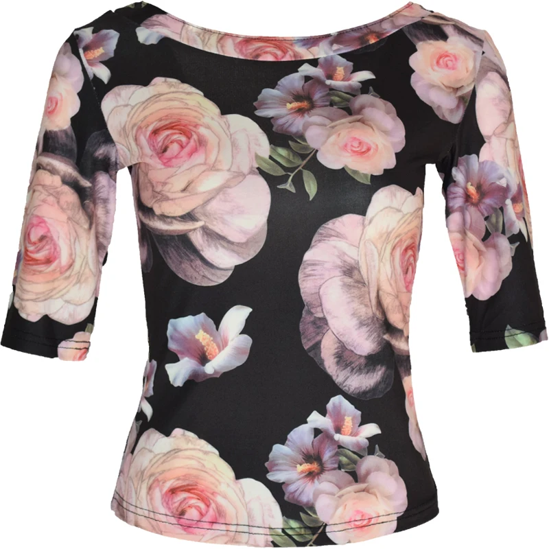 Nuovi abiti da ballo latino per donna adulta stampati rotondi Ne Modern Dance Performance orm Tuta da pratica per salsa e Cha Cha