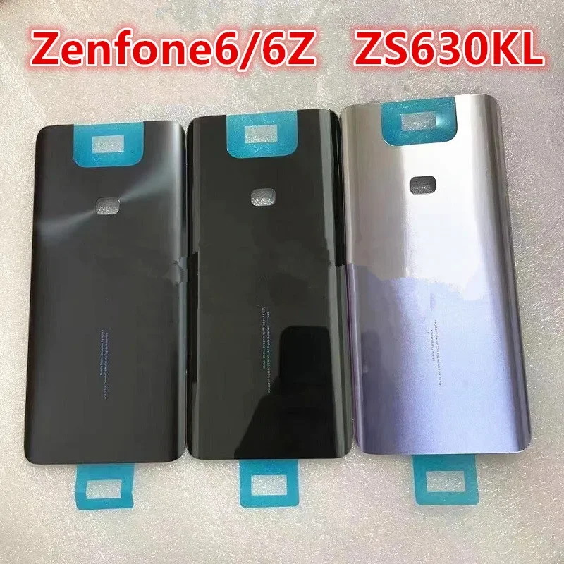 

Rear Housing For Asus Zenfone 6 6Z ZS630KL 6.4" ZF6 Back Cover Repair Replace Phone Battery Door Case