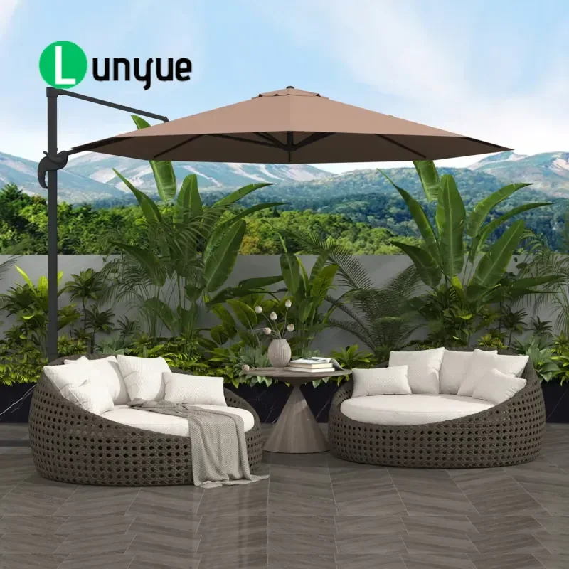 Modern Aluminum Outdoor Folding Chaise Lounge Multipurpose Rope Bed for Patio Garden Poolside Durable Lightweight Space