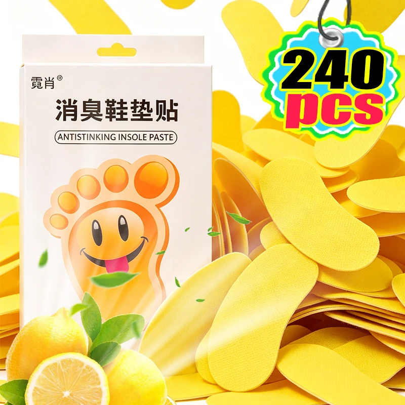 Wholesale Shoes Odor Remover Deodorant Patch Lemon Athlete's Foot Soothing Insole Sticker Antibacterial Antiperspirant Foot Care
