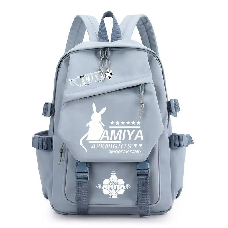 Arknights Rhodes Island Amiya Merchandise Anime Unisex Primary And Secondary School Students Large Capacity Durable Backpack Ani