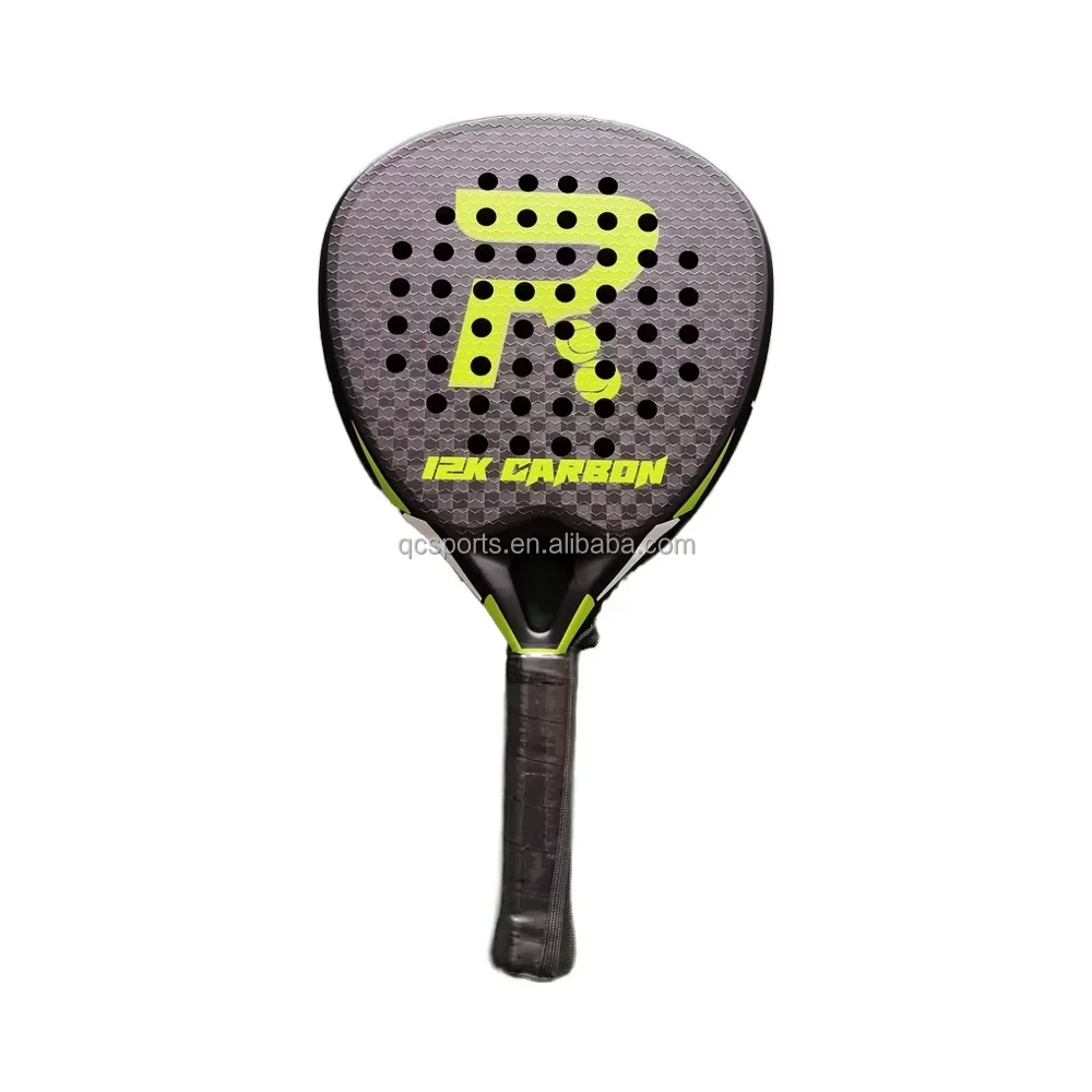 

Stylish Carbon fiber material padel tennis paddle, premium 3K/12K/18K texture, comfortable EVA grip, durable nylon outdoor sport