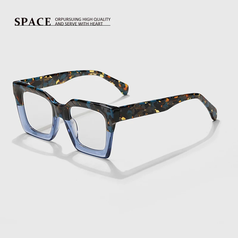 882285 Pure handmade acetic square men frame optical glasses reading glasses women\'s personalized glasses can be carved