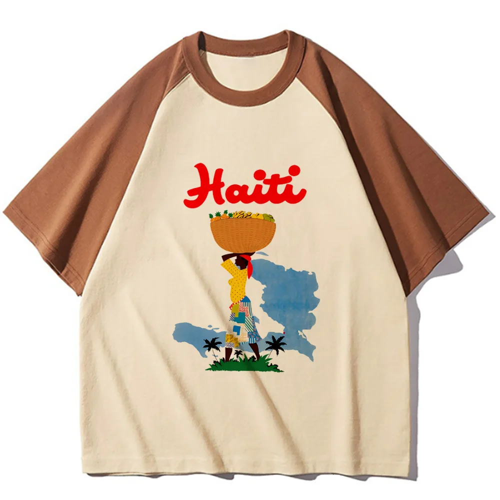 Haiti tshirt women graphic t-shirts female anime designer manga clothes