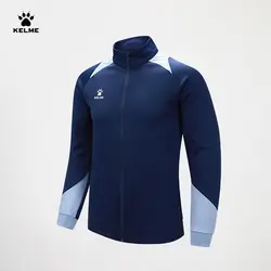 KELME męska kurtka do biegania piłka nożna sportowy płaszcz treningowy wiatroszczelna Fitness odzież sportowa do biegania ciepłe kurtki Lamb Woll 8361WT1064