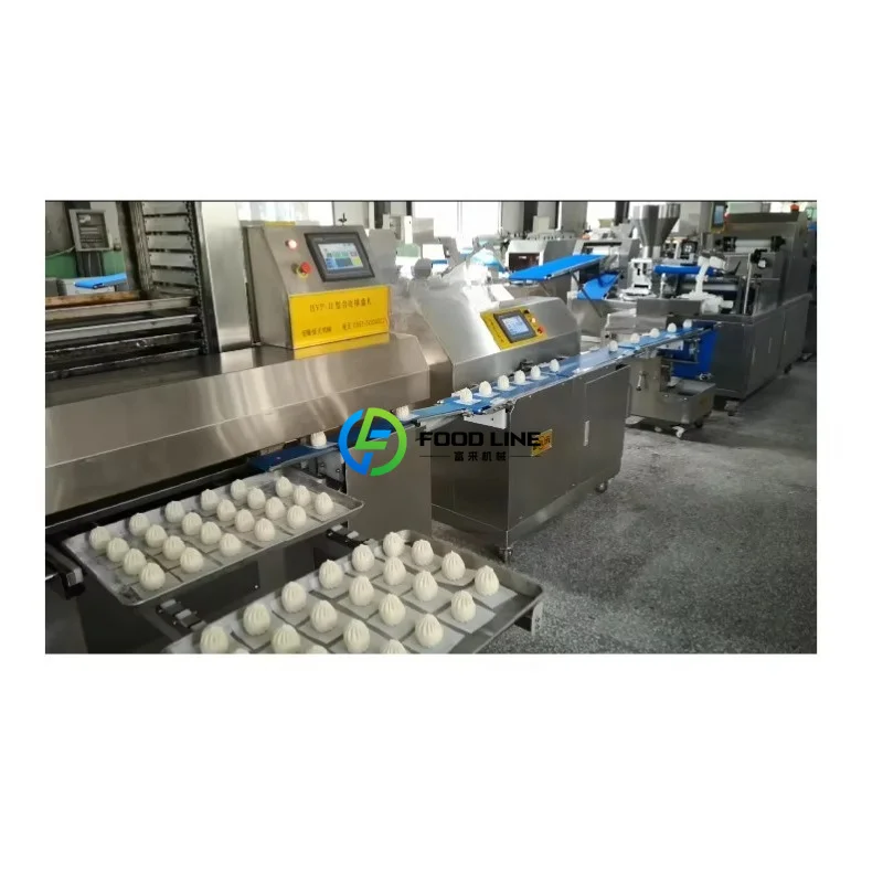 Industrial Dumpling And Stuffing Bun Production Line PLC Intelligent Automatic Forming Machine