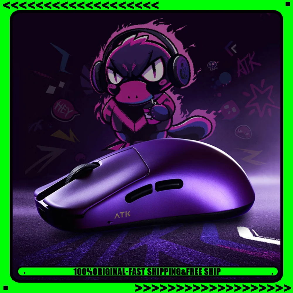 

ATK DUCKBILL Ultra Mouse Dual Mode Wireless Mouse Paw3950Ultra 8000Hz Lightweight Gaming Mice For Valorant CS2 PC Accesssories