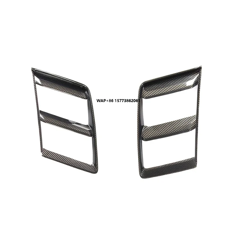 

Dry Carbon Fiber R8 2 Gen Front Bumper Lower Fog Grille Vents Cover for R8 V10 Plus Coupe 2-Door 2016-2020