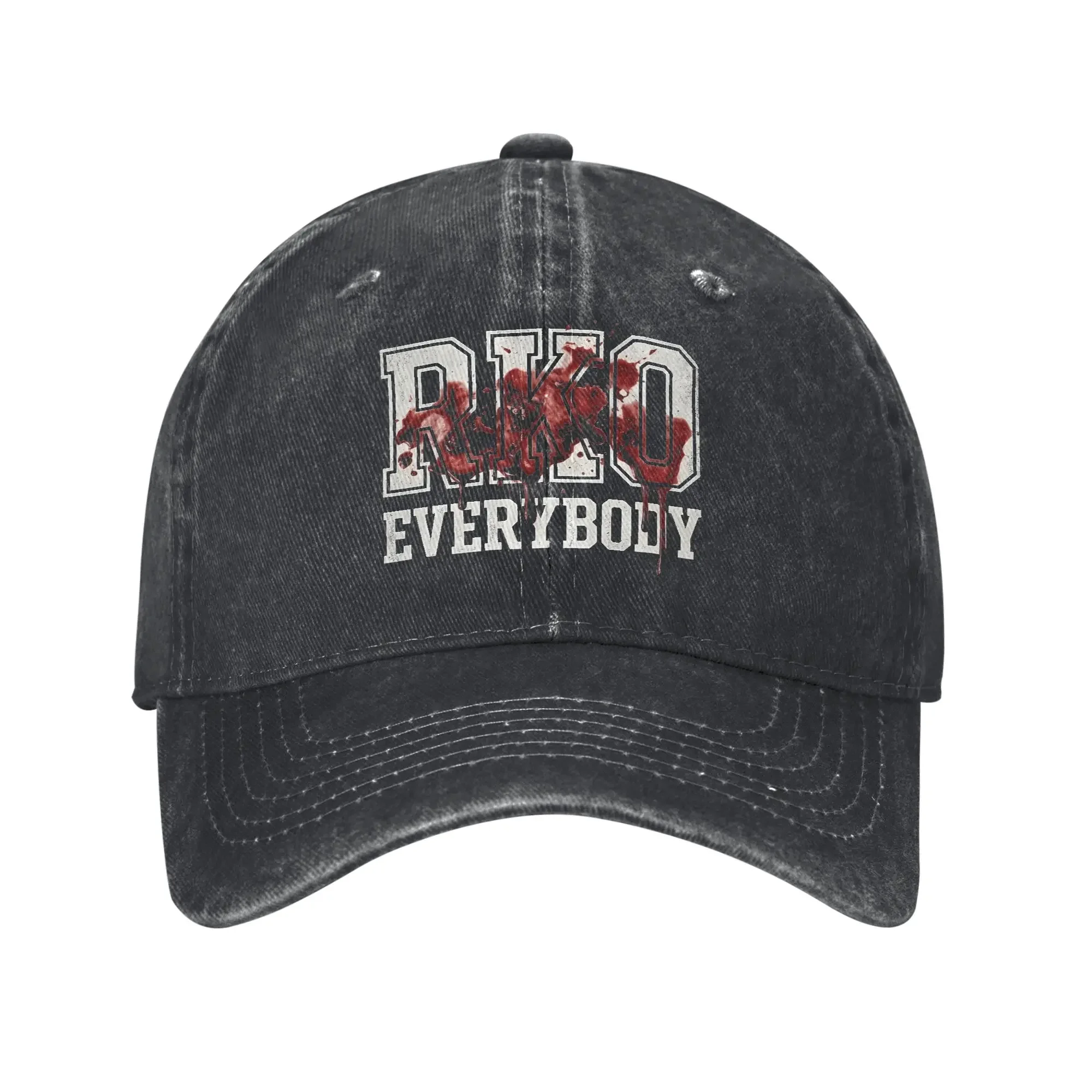 Men Women Randys Ortons RKO Everybody Printed Hats Casual Distressed Cotton Baseball Cap Adjustable