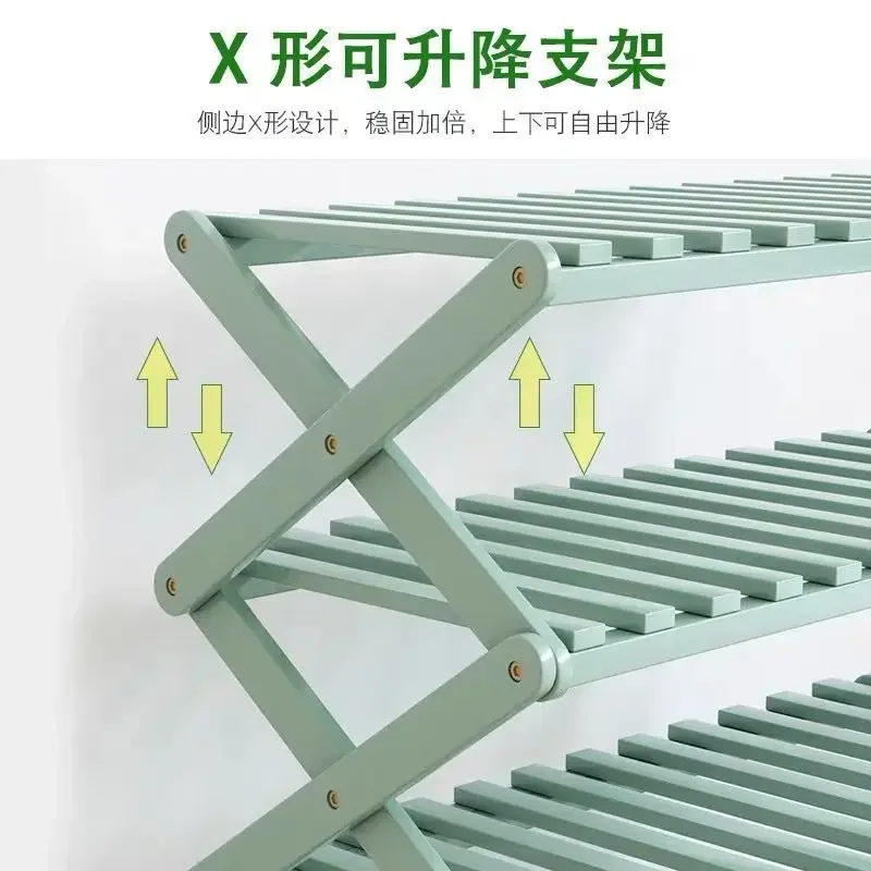Étagère à chaussures simple à la porte, rangement robuste et économique anti-poussière pour petit dortoir sans Installation ni pliage