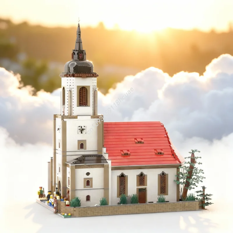 

7315pcs MOC Modular Streetscape Church Wehrsdorf Model Building Toys Blocks Architecture Festival Gift DIY Creative Idea