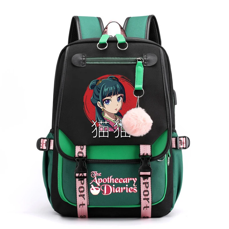 حار أنيمي يوميات الصيدلي حقائب المراهقين اليومية على ظهره حقائب الكمبيوتر المحمول السفر الطلاب صبي فتاة حقيبة مدرسية حقائب الظهر