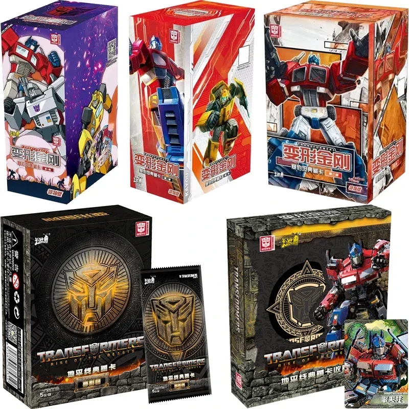 KAYOU ของแท้ใหม่ Transformers การ์ด Optimus Prime Cybertron ผู้นำ Edition หายาก BP การ์ดเด็กคอลเลกชันของขวัญของเล่นการ์ดของเล่น