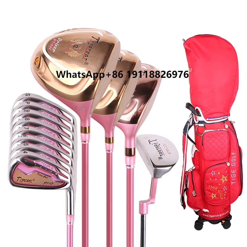

Hot Sale Customizable Ultra-Light Carbon Full Golf Club Set for Women Junior Middle Level with Hat Gloves Source Manufacture