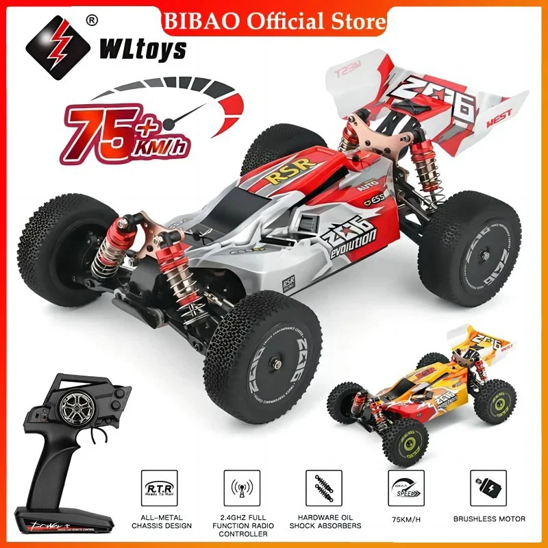 WLtoys 144001 1:14 RC Racing Car 60Km/H 2.4G Remote Control High Speed Off-Road Drift Shock Absorption Adult Boys Toys Kids Gift