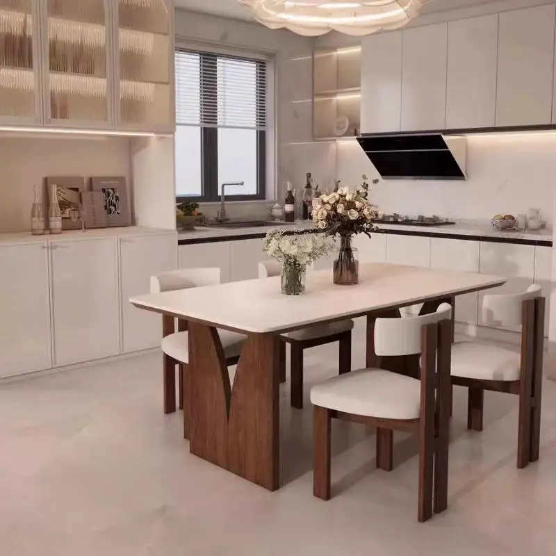 Nordic Square Dining Tables Restaurant Reading Kitchen Extensible Dining Tables Coffee Center Mobili Arredamento Casa Furniture