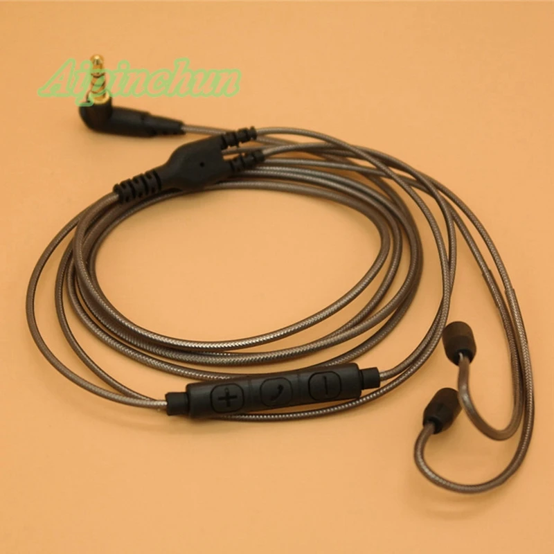 Aipinchun MMCX Headphones Replacement Cable With Volume Controller for Shure SE215 SE425 SE535 SE846 SE315 for Westone um pro