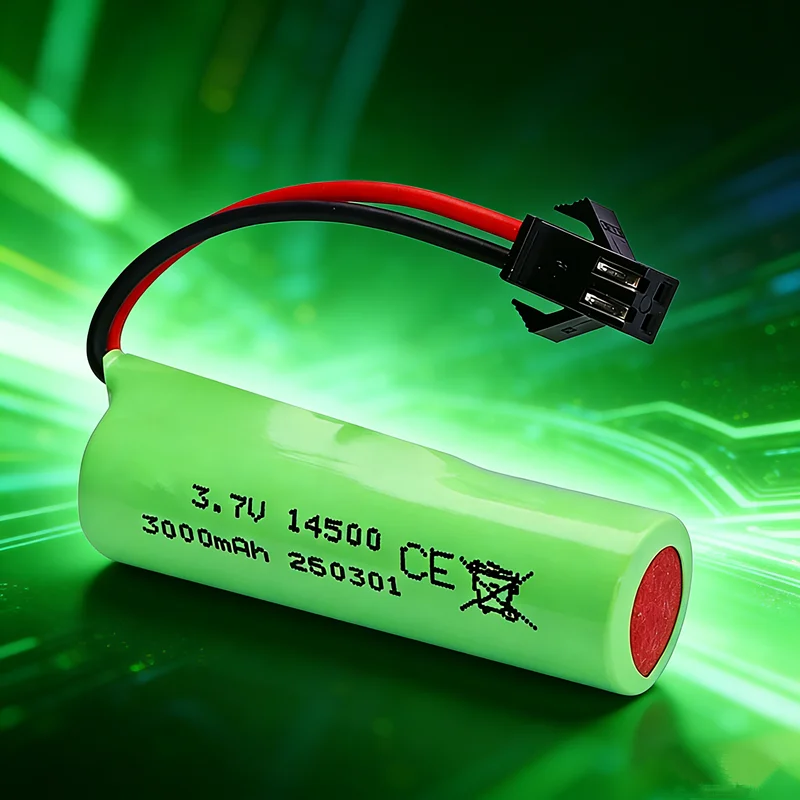 Akumulator litowo-jonowy 3.7V 3000mAh 14500 z ładowarką SM do samochodu RS 911 SG204PRO SU7/8067/DK-087, szybkiego pojazdu RC do driftu. — zdjęcie produktu 2