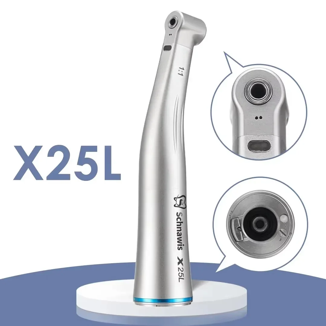 NSK X25L Dental 1:1 velocidad de accionamiento directo fibra óptica Spray aire interruptor de encendido/apagado Z25L odontología pieza de mano de baja velocidad ajuste Motor tipo E