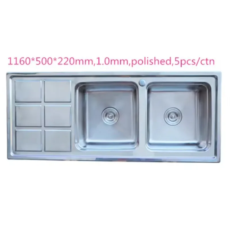 بالوعة 18 قاعدة من الفولاذ المقاوم للصدأ أجزاء طاولة المطبخ القابلة للطي