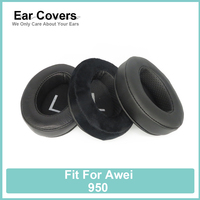 Earpads For Awei 950 Headphone Earcushions Protein Velour Sheepskin Pads Foam Ear Pads Black