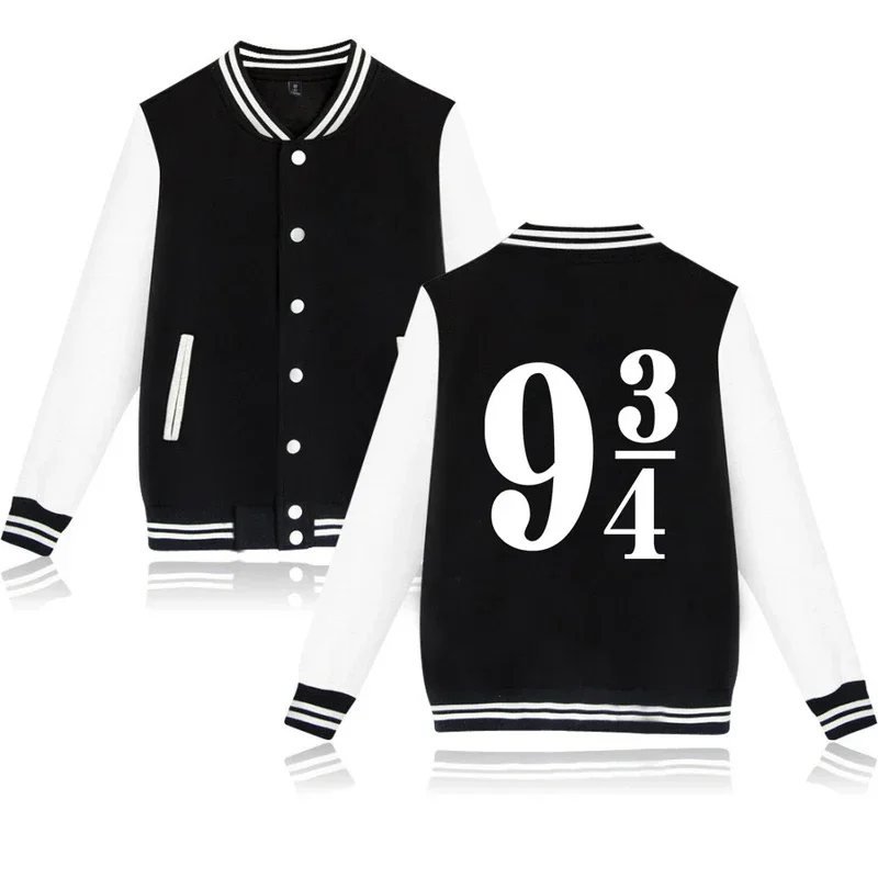 Glasses print baseball jacket men/women uniform coat long sleeve hoodies Harajuku sweatshirt sweatshirt men