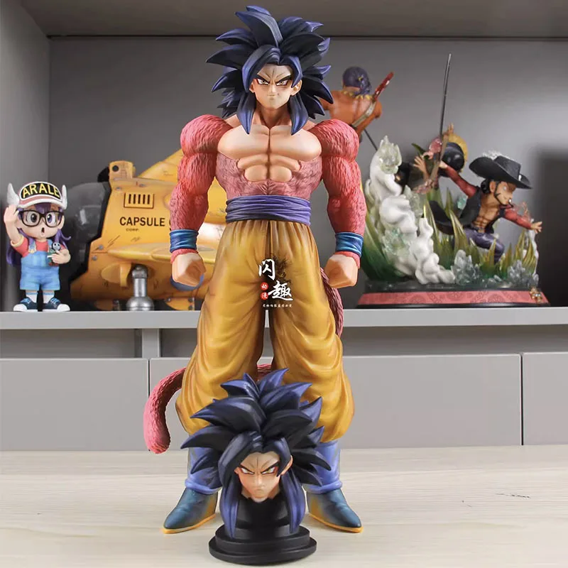 Dragon Ball Z Son Goku modelo Anime DBZ Super Saiyan 4 figuras de acción de juguete 28cm Manga SSJ4 estatuilla PVC GK estatua adornos regalo