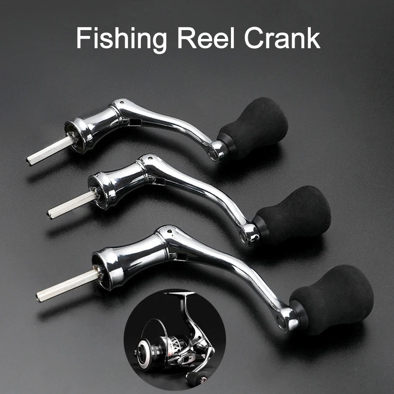 Spinning Reel Handle Metal Fishing Spinning Reel Crank Handle Rotatable Grip