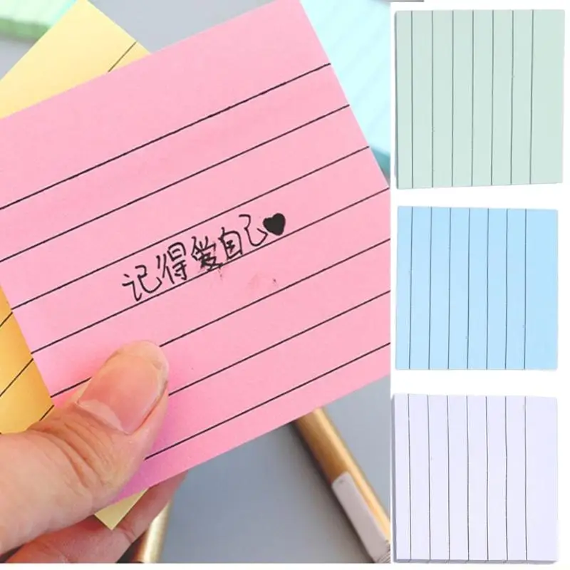 

5 Pcs Simple Writing Pad Lined Stickier Note Paper Pads Note Pad Colored Memos Pads School Office Supplies for Students