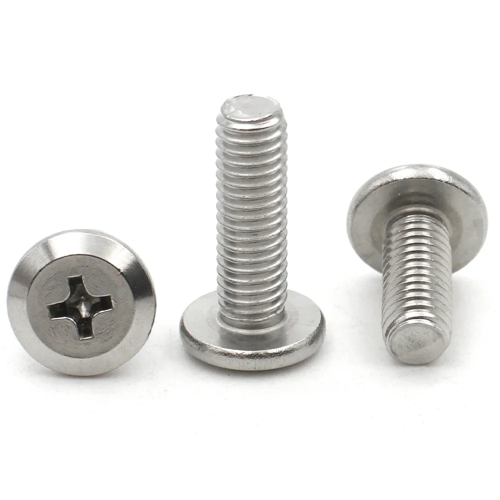 304 Stainless Steel Large Flat Head Phillips Screws Multi Size M2 To M8 Cross Recessed Furniture Assembly Bolts