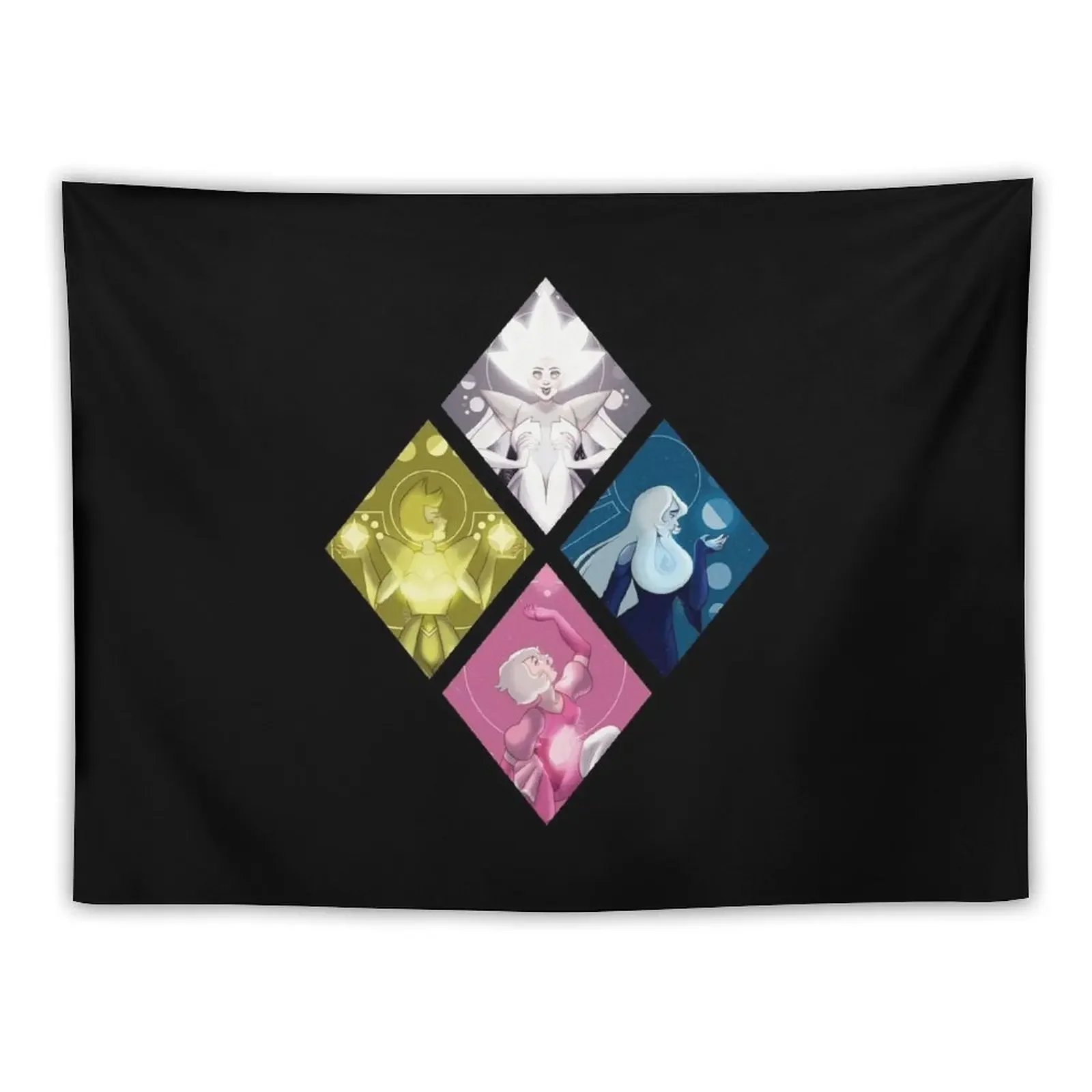 

Diamonds Mural - Steven Universe Tapestry On The Wall Decoration Bedroom Home Decor Aesthetic Room Decor Aesthetic Tapestry