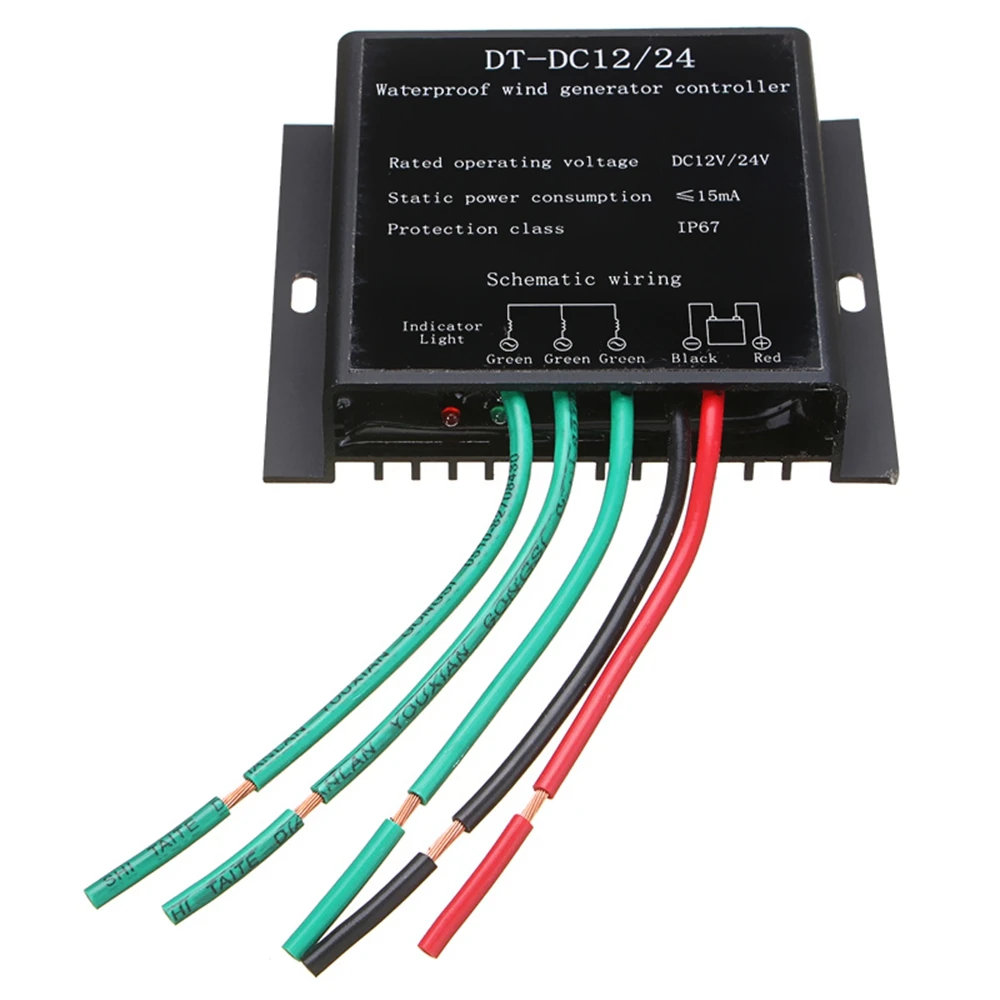 A95G 12V/24V 9000W Wind Turbines Generator Controller Waterproof Battery Charge Overvoltage Protection Controller Regulator