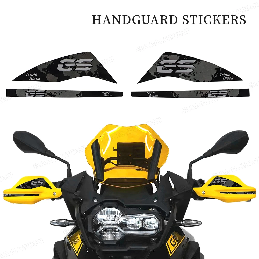 

Наклейки для защиты рук мотоцикла, наклейки для R1250GS ADV R 1200GS Adventure XR F850/750/650GS, 40 лет, тройной черный, водонепроницаемый