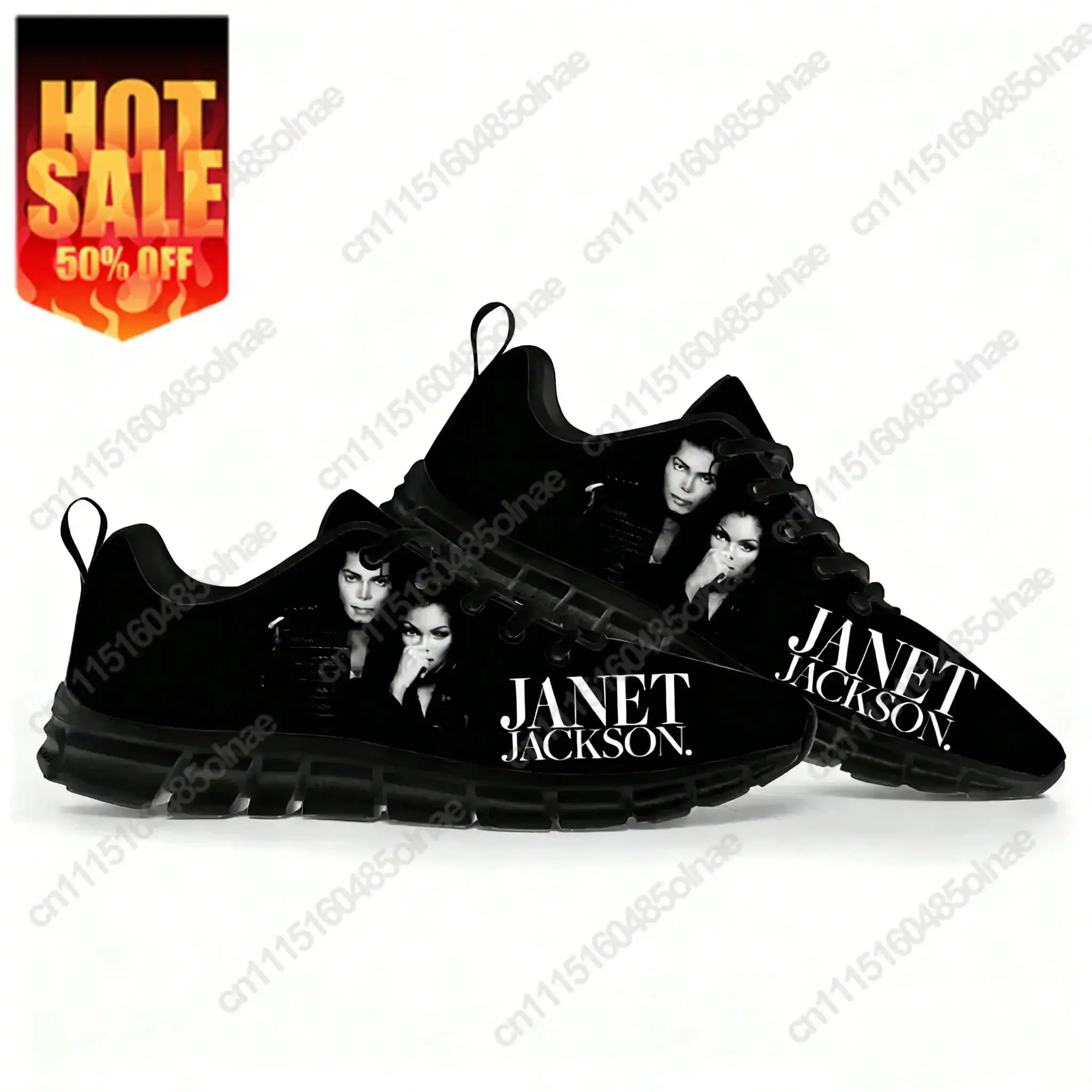 Janet Jackson Singer Pop Sports Shoes Mens Womens Teenager Breathable Lace-up Sneakers Casual Custom High Quality Couple Shoes