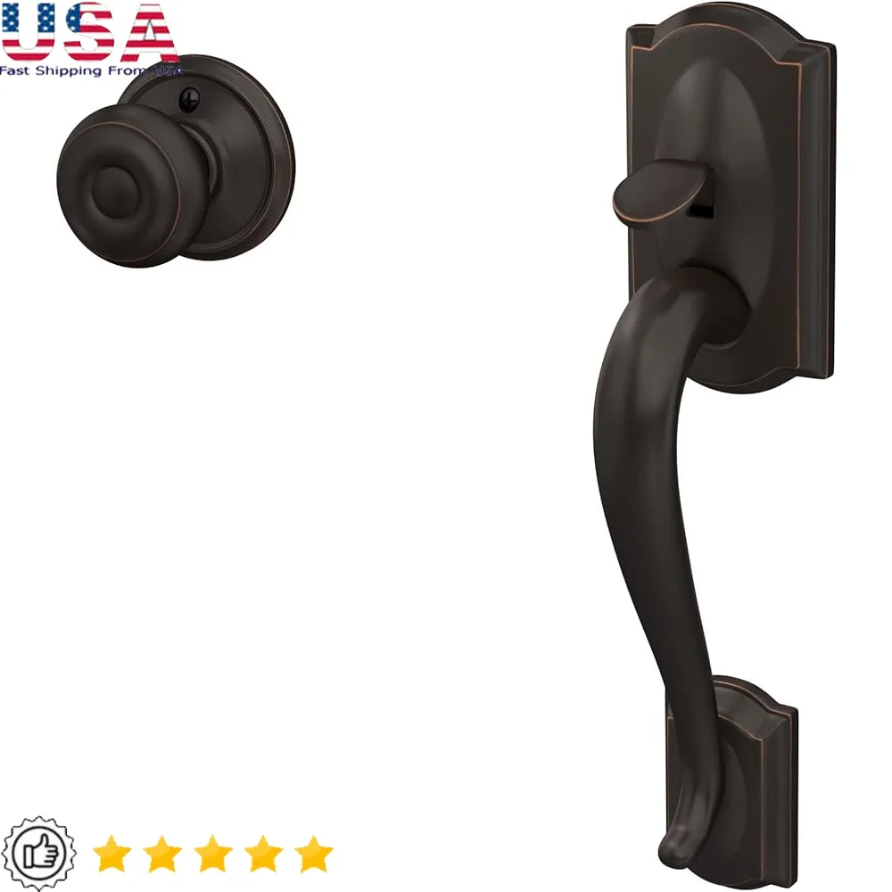 

Передняя ручка Camelot с грузинской ручкой из состаренной бронзы. Простая установка. Универсальная фурнитура с защелкой в комплекте. Беспроблемная посадка.