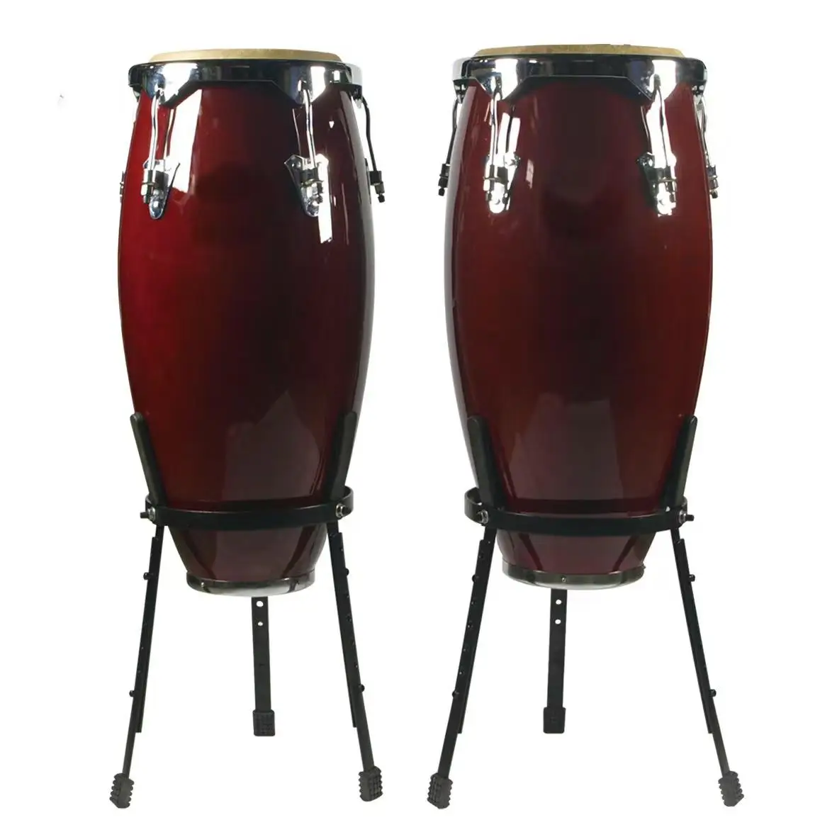 

Multicolor Optional Musical Percussion Instrument Set 10" 11" 12" Congas Drum With Stand