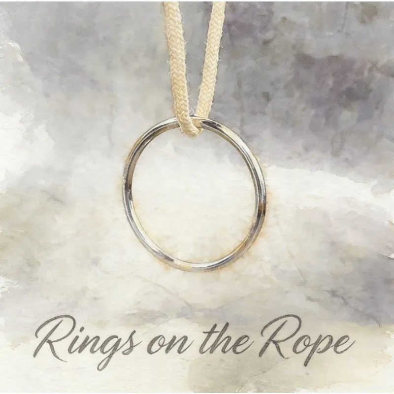 

Rings on the Rope Magic Trick Gimmick Escape Illusion Close-Up Stage Pocket Prop with Rings & Rope Magician Games Magia