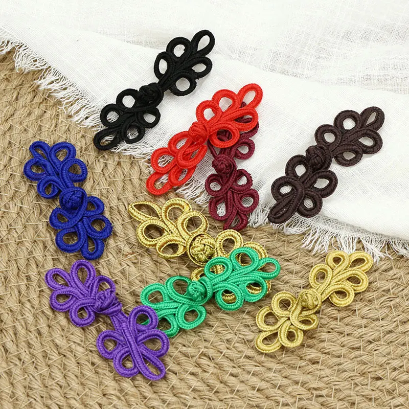 Retro Chinese Frog Closure Buttons Knot Handmade Cheongsam Button Traditional Handcraft Curtain Fastener DIY Sewing Accessories