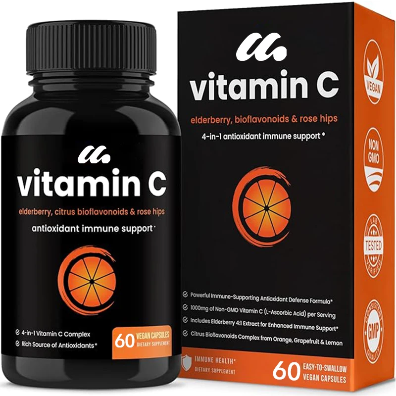 Vitamin C Rose Fruit | Immune Boosting Supplement | Non GMO Antioxidant Supplement