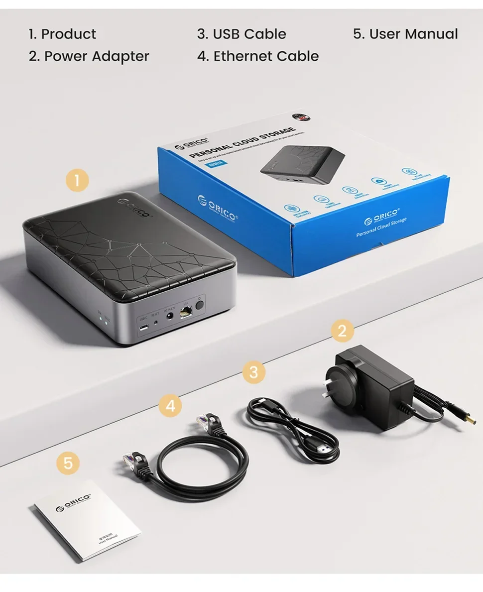 Draagbare 3,5 HDD SSD-behuizing, Draagbare USB3.0-Rj45 Ethernet NAS Netwerk Streaming Server Storage voor Behuizing, EU Plug Draagbare 3,5 HDD SSD-behuizing, Draagbare USB3.0-Rj45 Ethernet NAS Netwerk Streaming Server Storage voor Behuizing, EU Plug