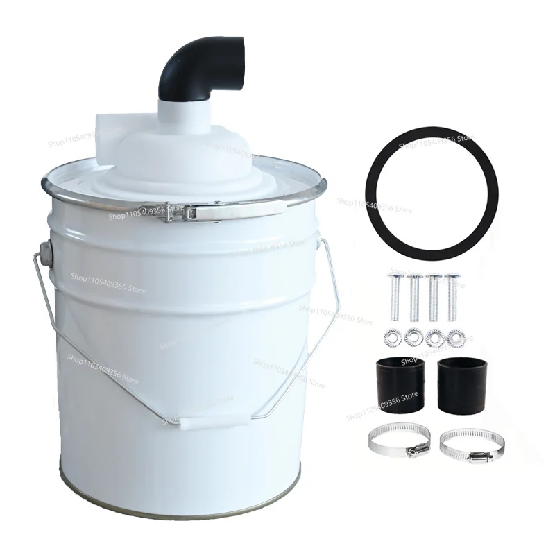 For 50 Inner Diameter Small Cyclone Separator Dust Collector Putty Powder Grinding Vacuum Cleaner Collection Bucket