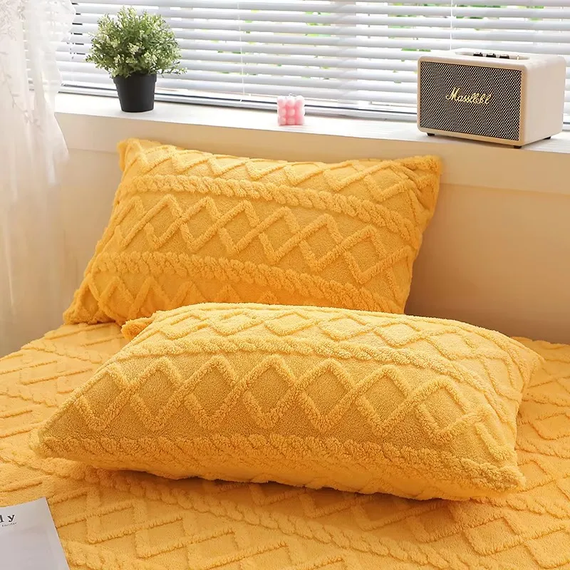 MissDeer 2pcs Pillowcase Taff Velvet Pillow Cover 48x74cm Pillowslip Rectangle Cushion Cover Warm Pillow Case fundas de almohada