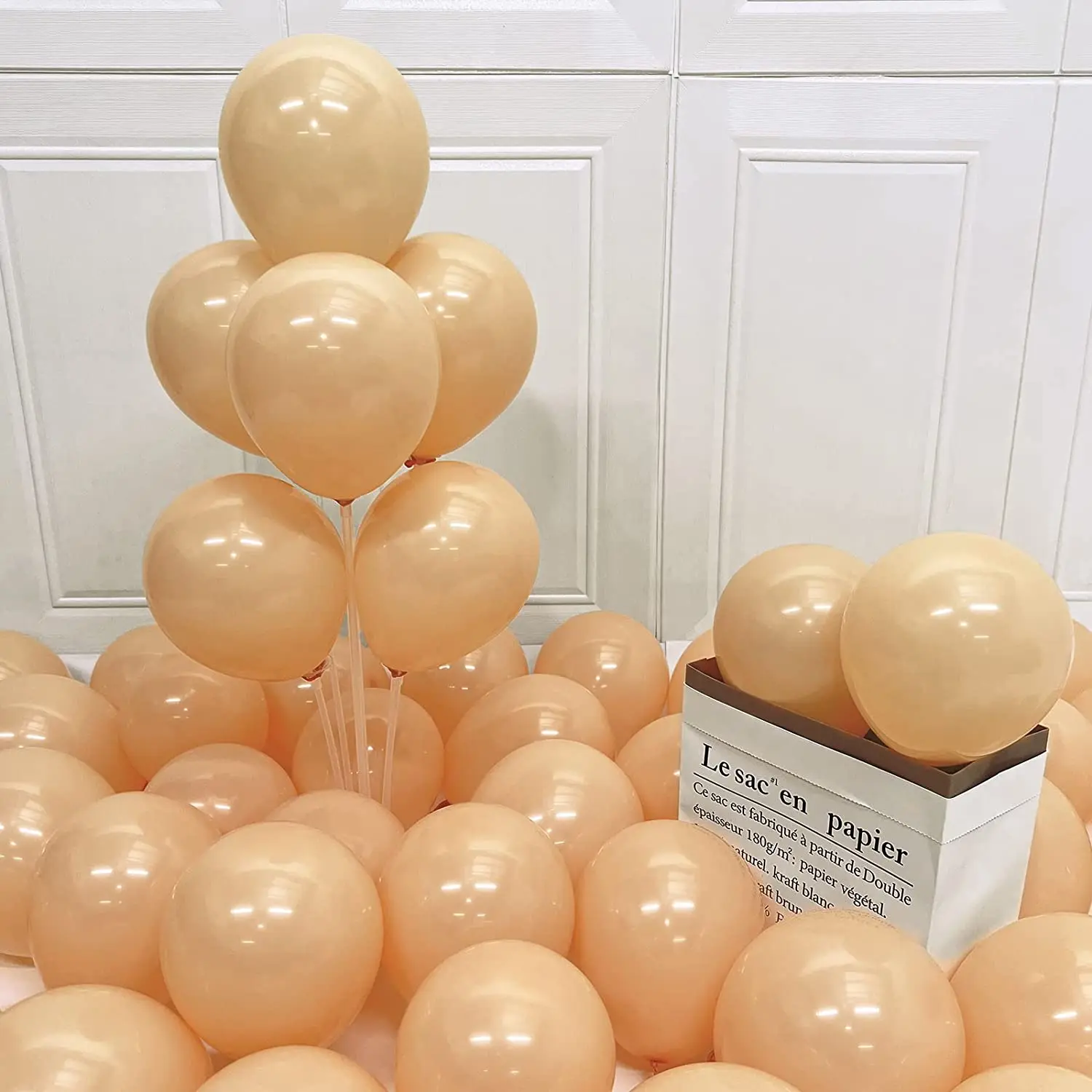 5/10/12/18 Zoll Retro Salbeigrüne Luftballons Rosa Kaffee Weißer Sand Latexballons Geburtstag Hochzeit Party Dekoration Babyparty – Detail 40