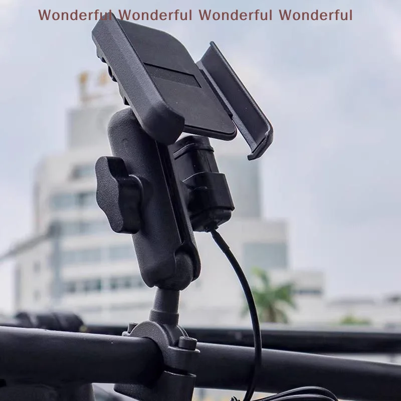 

Motorcycle Bicycle Phone Holder Gps Bracket Cellphone Stand Moto Rearview Mirror Handlebar Mount Compatible