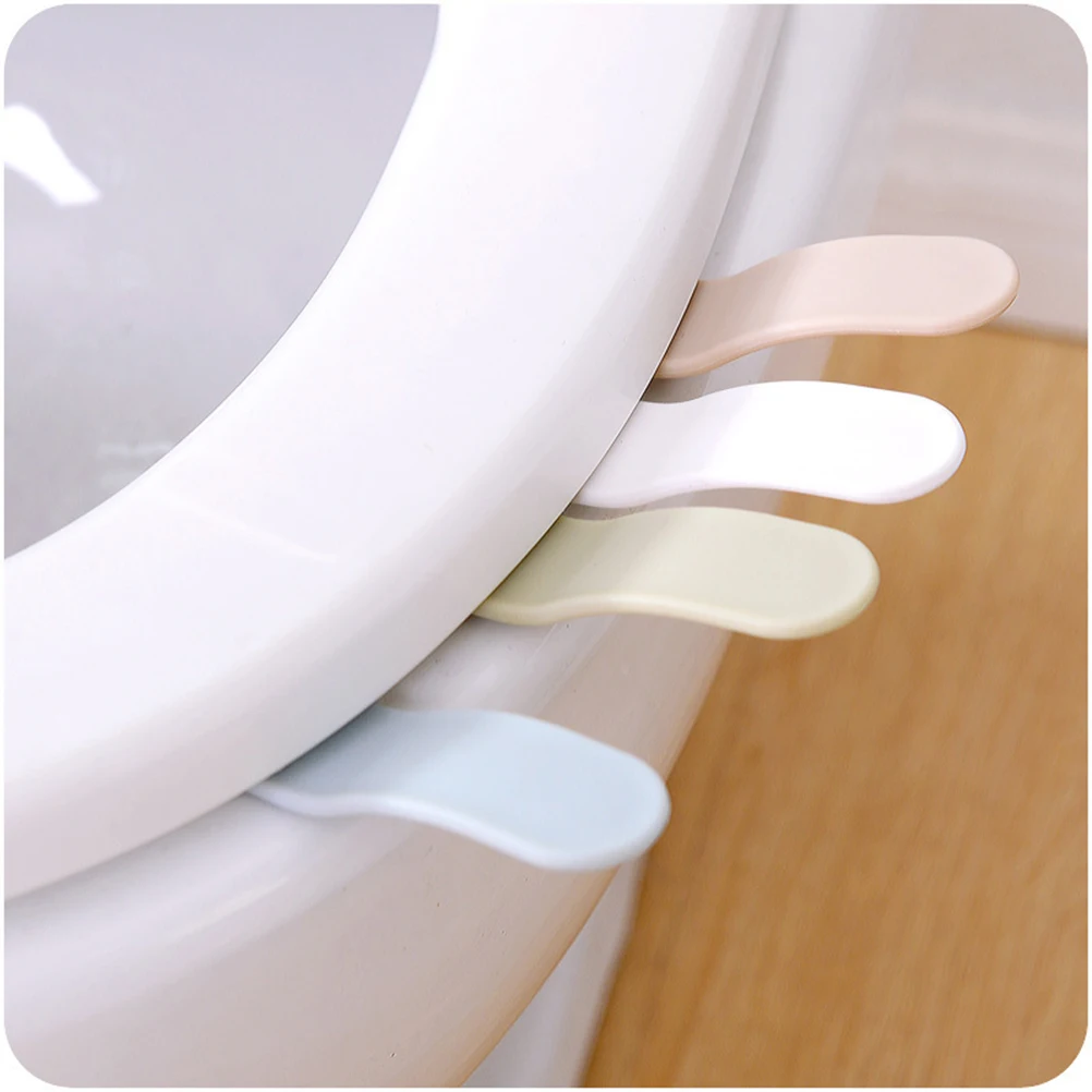 

4Pcs Toilet Seat Lifter Handle Simple Practical Home Hotel Use White Gray Blue Khaki Light Green Germ Protection Easy Install